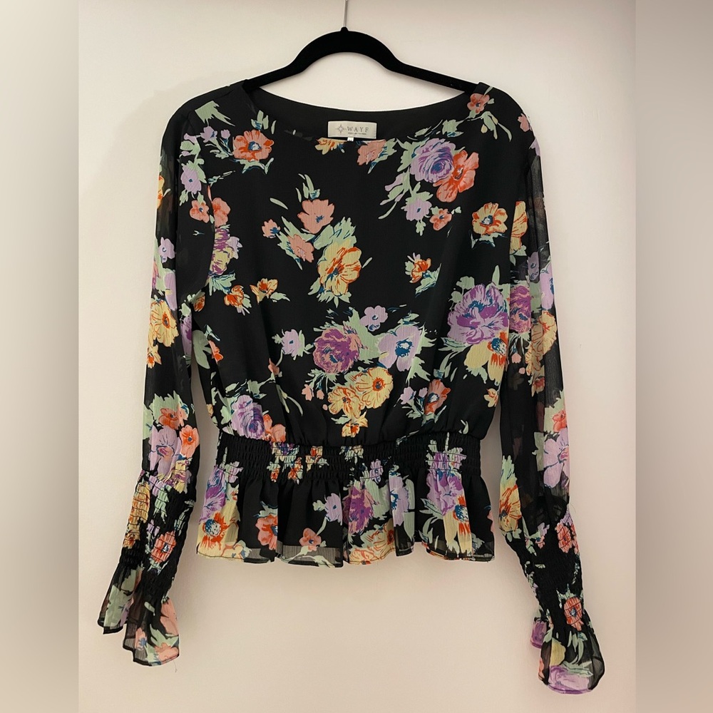 WAYF floral blouse